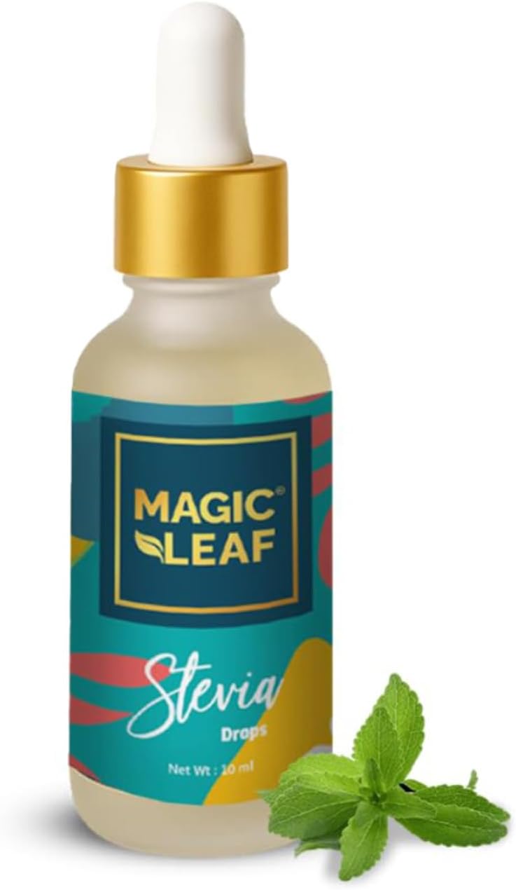 قطرات الستيفيا من Magicleaf (سائل بحجم 10 مل، 240-300 قطرة) | محلي طبيعي خالي من السكر | صفر سعرات حرارية | طعم ممتاز للشاي والشاي الأخضر (50-60 كوبًا) - Image 1