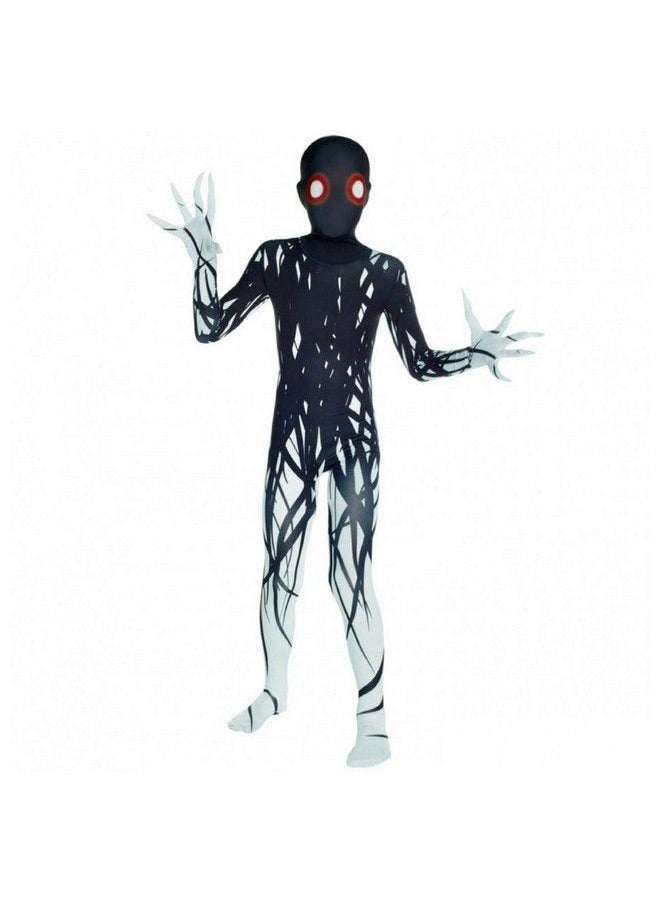 Morphsuits - Boys Scary Halloween Costume For Kids Zalgo Slenderman Rake Bodysuit Skinsuit Boys Girls Large - Image 1