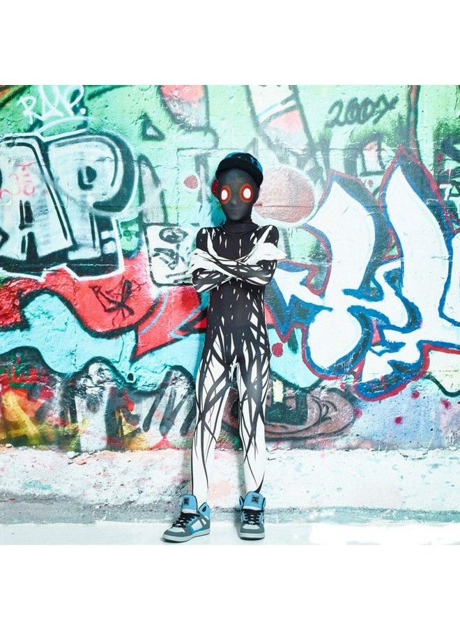 Morphsuits - Boys Scary Halloween Costume For Kids Zalgo Slenderman Rake Bodysuit Skinsuit Boys Girls Large - Image 1
