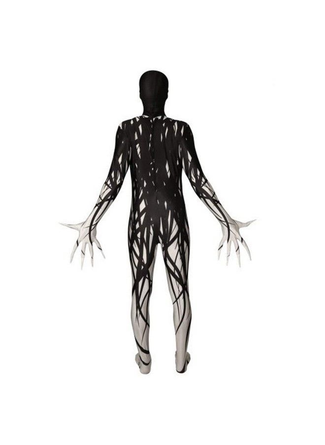 Morphsuits - Boys Scary Halloween Costume For Kids Zalgo Slenderman Rake Bodysuit Skinsuit Boys Girls Large - Image 1