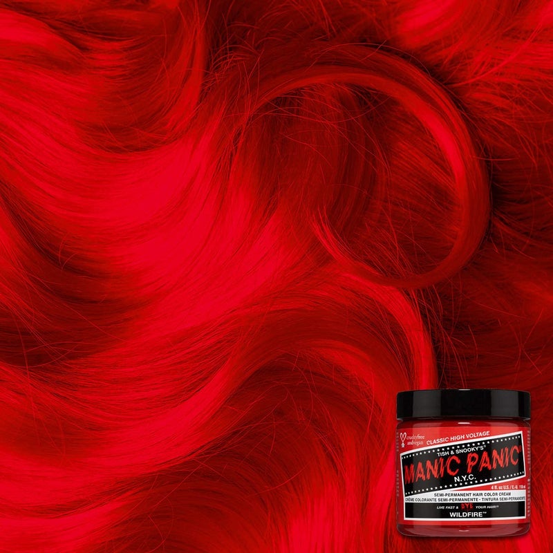 MANIC PANIC Classic Wildfire Semi Permanent Hair Color - Hot Reddish Orange Hair Dye for Women & Men That Lasts 4-6 Weeks - Vegan, Ammonia & Cruelty-Free - Create & Mix Custom Shades (4oz) - Image 3