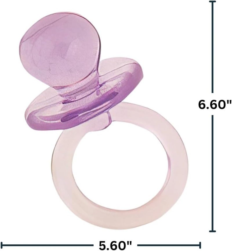 Unique Assorted Color Mini Plastic Pacifier Favors  1 18 Count  Perfect for Baby Showers and Parties  - Image 2