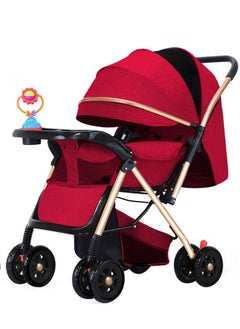 Adjustable Baby Single Stroller With Storage Basket, Easy To Fold, and Compact Design