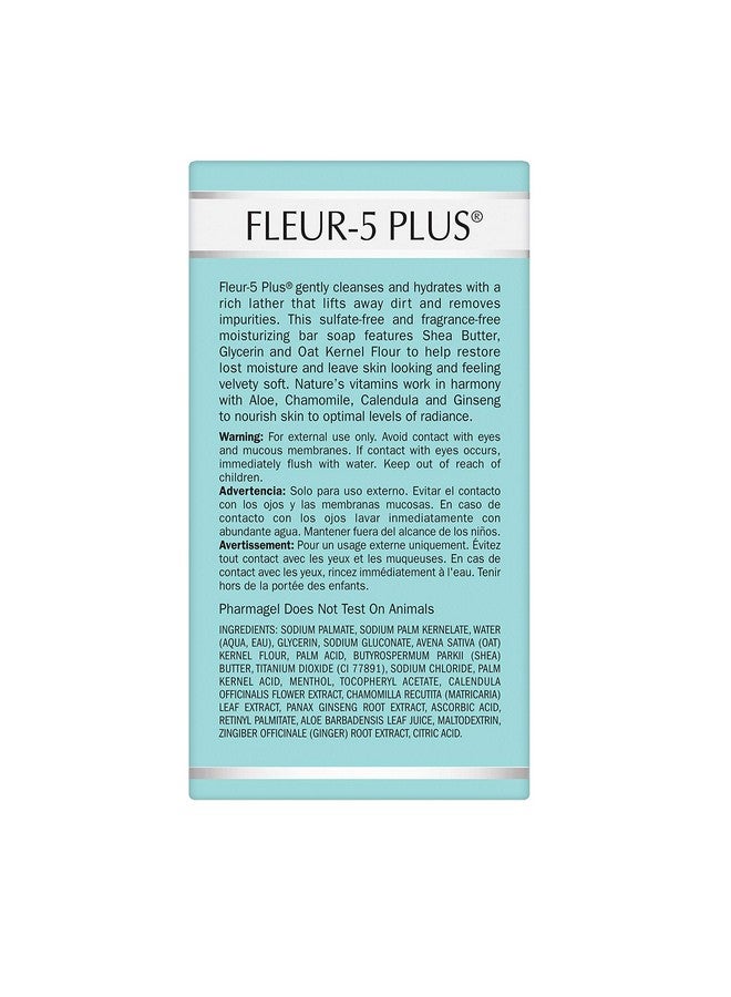 Pharmagel Fleur 5 Plus Antioxidant Gentle Cleansing Bar Natural Daily Bath And Face Wash Soap Deep Cleaning Soap For Sensitive Skin 5.3 Oz - Image 4
