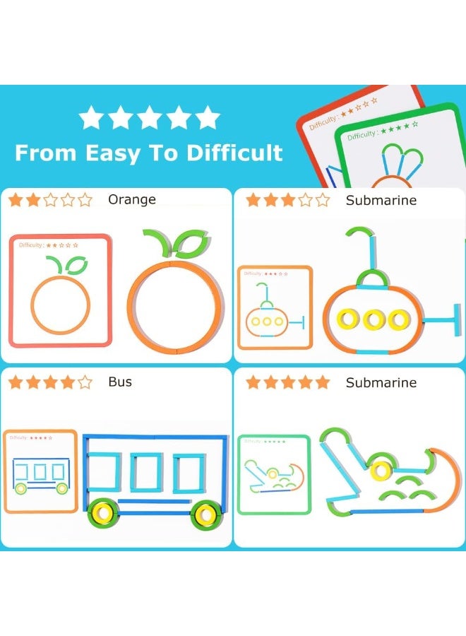 العاب خشبية ابداعية وخواتم للاطفال من سن 3 سنوات فما فوق، لعبة احجية مطابقة من TOYS-EGYPT العاب بناء الموارد التعليمية لمرحلة ما قبل المدرسة ورياض الاطفال للاولاد والبنات - Image 4