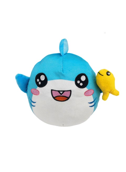23cm Shark + Fish Plush Toy Lankybox Paper Box Doll Soft Plush Doll Boy Girl Birthday Gift