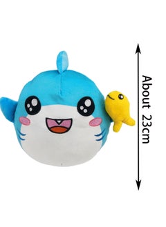 Generic 23cm Shark + Fish Plush Toy Lankybox Paper Box Doll Soft Plush Doll Boy Girl Birthday Gift  - Image 2