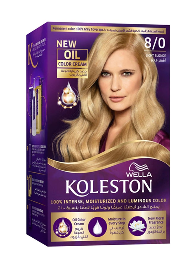 WELLA Koleston Kit Light Blonde 8/0 - Image 1