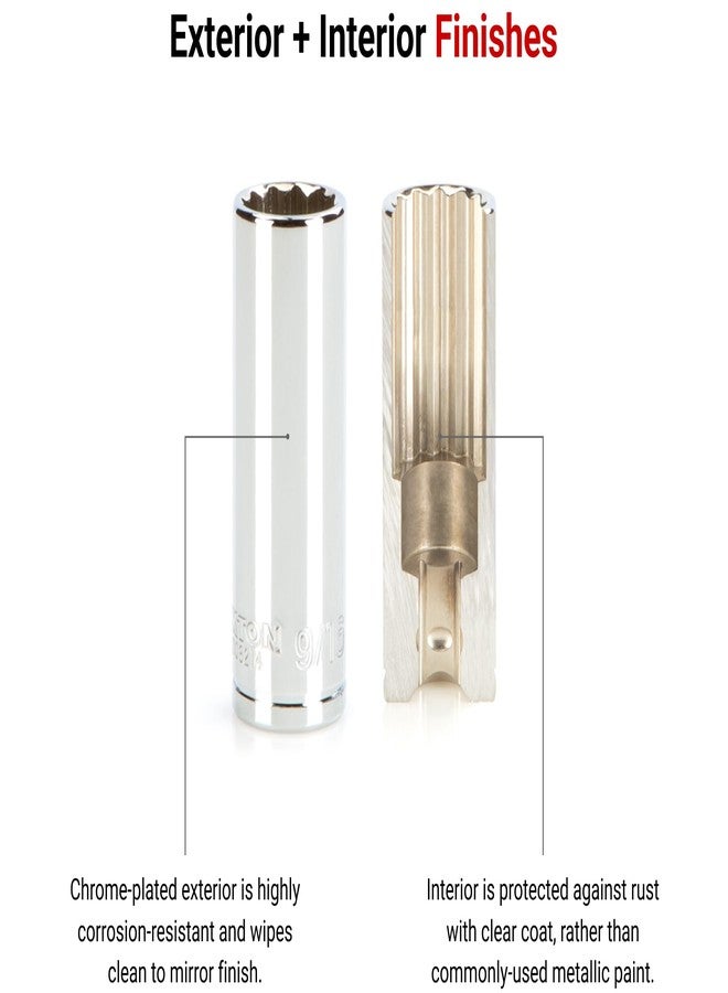 TEKTON 1/4 Inch Drive x 1/4 Inch Deep 12-Point Socket | SHD03206 - Image 2