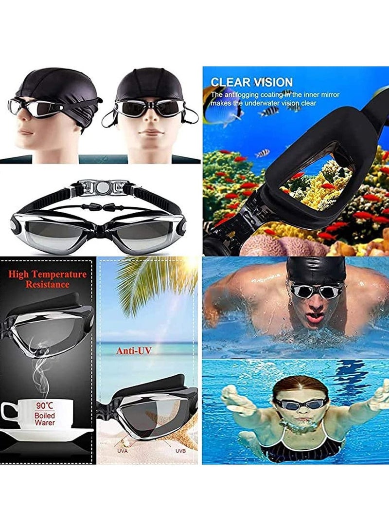 Y&D Cozy Swimming Goggles, Anti Fog Wide Clear Vision Goggles for Adults Men Women - Image 5
