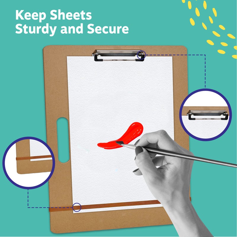 Artlicious Drawing Board - 13 x 17 Sketch Boards with Handle for Drafting Art - Portable Wooden Clipboard for Class or Studio Fit in Artists Tote - Image 3