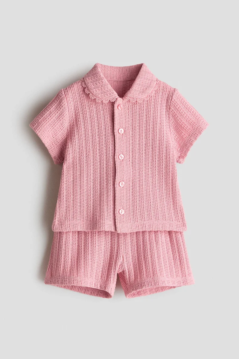 H&M 2-piece pointelle-knit set