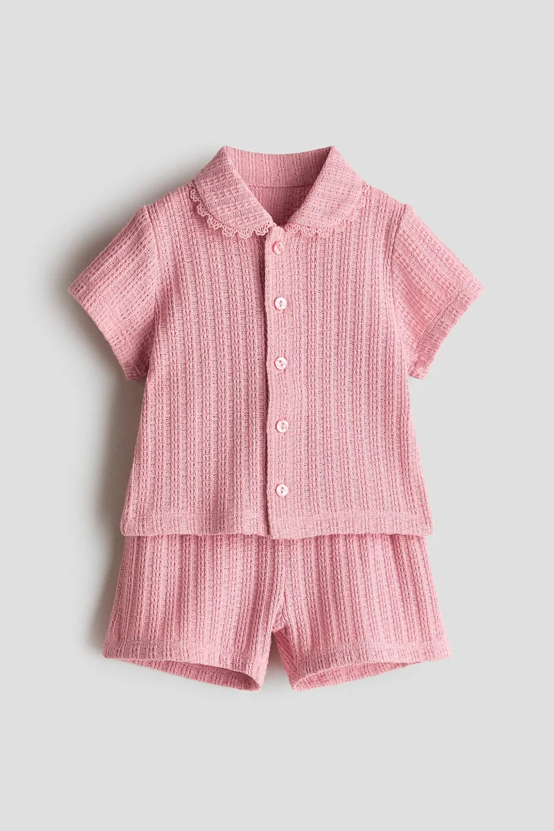 H&M 2-piece pointelle-knit set