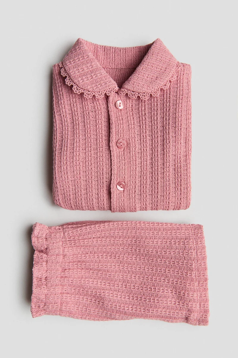 H&M 2-piece pointelle-knit set