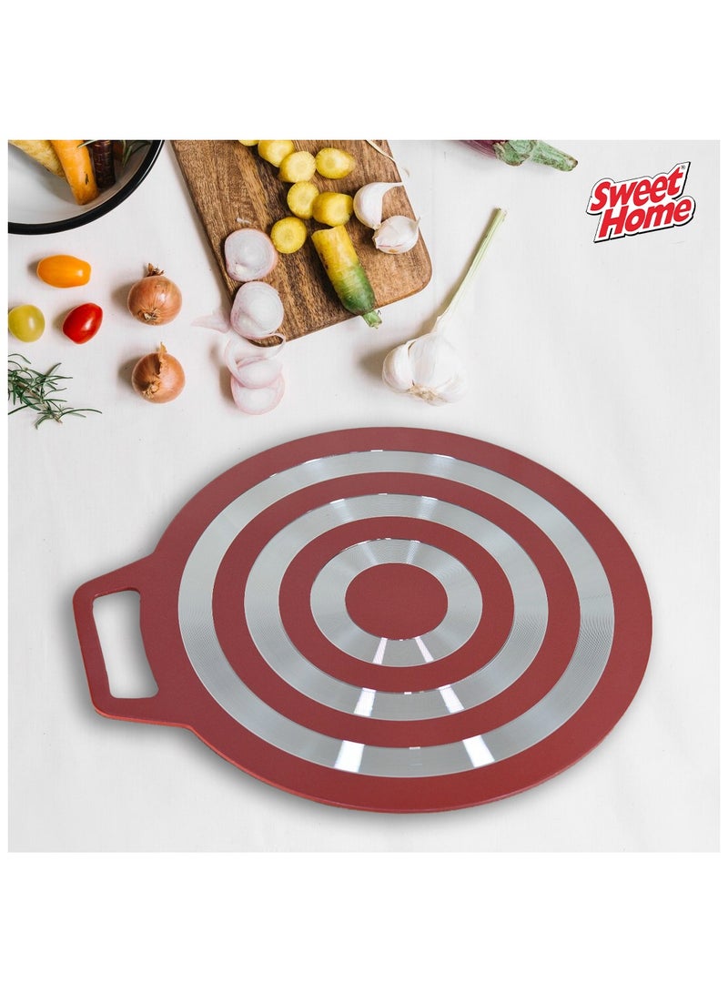 Sweet Home Nonstick Flat Crepe Pan 35cm, Durable Aluminum Griddle for Perfect Pancakes, Dosas, and Tortillas, Even Heat Distribution, PFOA-Free Cookware for Induction, Gas, and Electric Stoves - Image 4