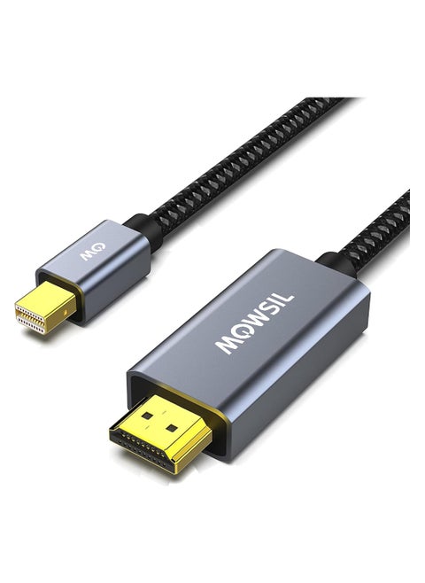 Mini DisplayPort to HDMI Cable 2Mtr, 4K@60Hz 3D Effect, Triple Shielding, Multi Screen Expansion, HD Video Conversion Chip for MacBook Pro, MacBook Pro/Air Ultra HD (Mini DP to HDMI)