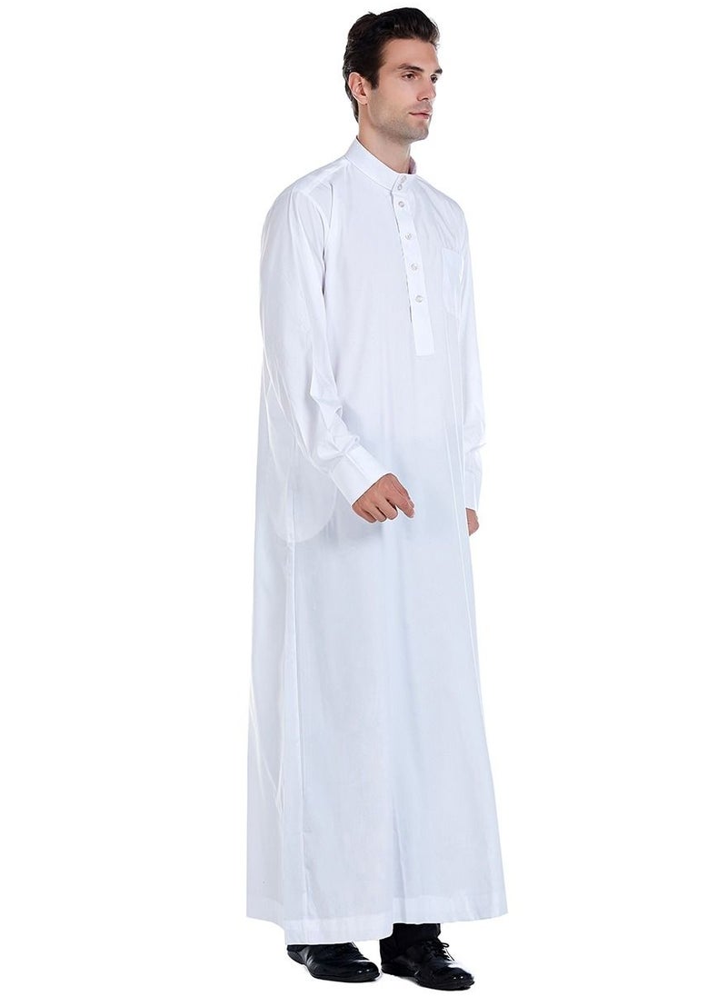 Loquat Muslim Arab Men Thobe Thawb Caftan  - Image 3