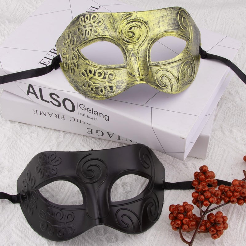 FEQO 80 Pieces Masquerade Masks Vintage Antique Venetian Masks for Men Women(Butterfly, Prince, Princess, Peri) - Image 4