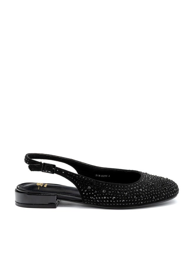 Bata Embellished Flat Shoes - Image 1