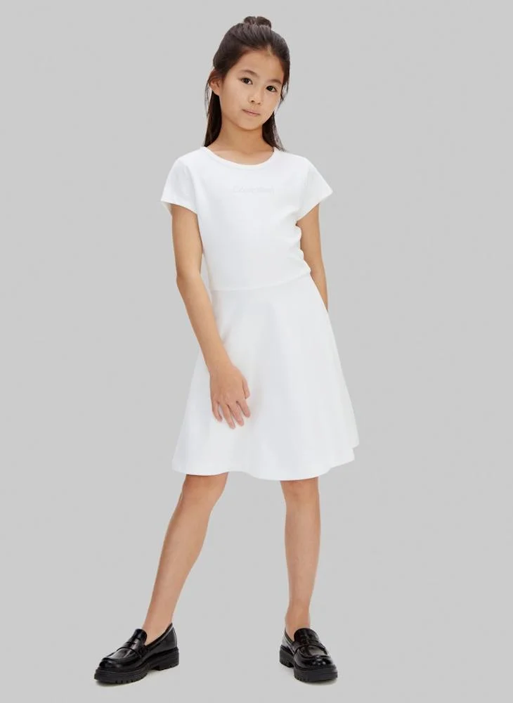 Calvin Klein Jeans Youth Punto Short Sleeve Dress