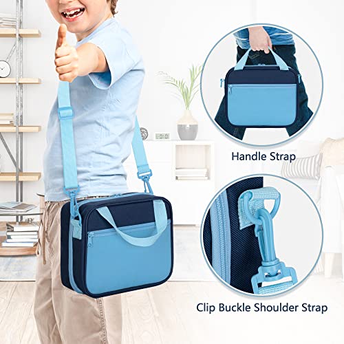 LoDrid Case Compatible with Toniebox Character (Up to 20), Figure Case Holder for Audio Player Figure with Handle and Shoulder Strap, Blue, Bag Only (Patent Design) - Image 4