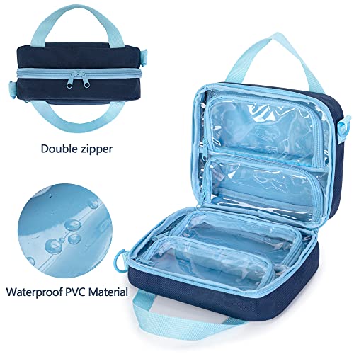 LoDrid Case Compatible with Toniebox Character (Up to 20), Figure Case Holder for Audio Player Figure with Handle and Shoulder Strap, Blue, Bag Only (Patent Design) - Image 2
