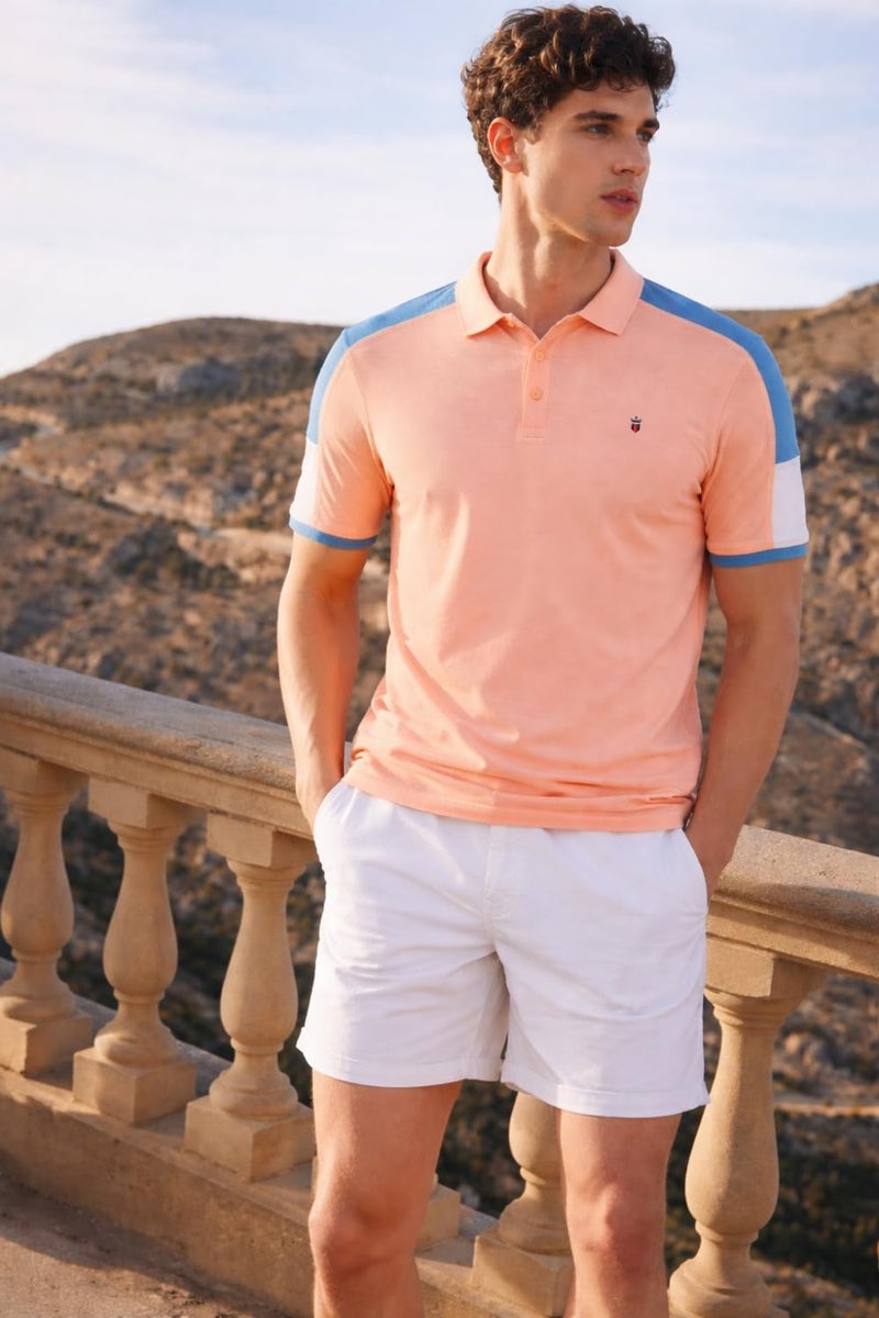 Louis Philippe Men's Cotton Solid Slim Fit T Shirt (Lrkpnslf240115_Pink) - Image 3