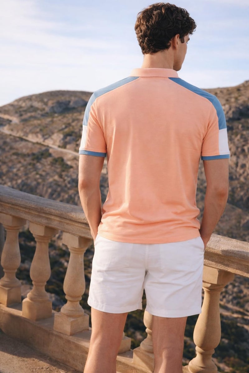 Louis Philippe Men's Cotton Solid Slim Fit T Shirt (Lrkpnslf240115_Pink) - Image 4