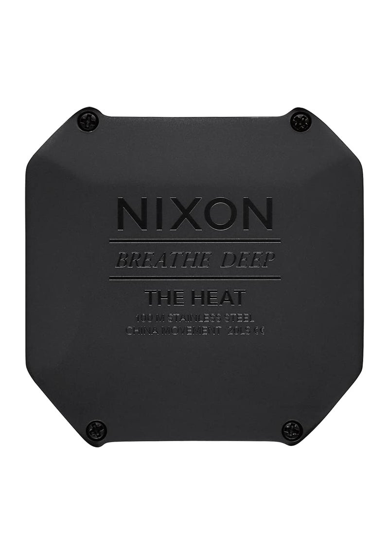 NIXON Heat A1320 - Digital Watch for Men and Women - 100M Water Resistant Exercise Workout - Custom 38 mm LCD Display, 20mm PU Band - Image 4