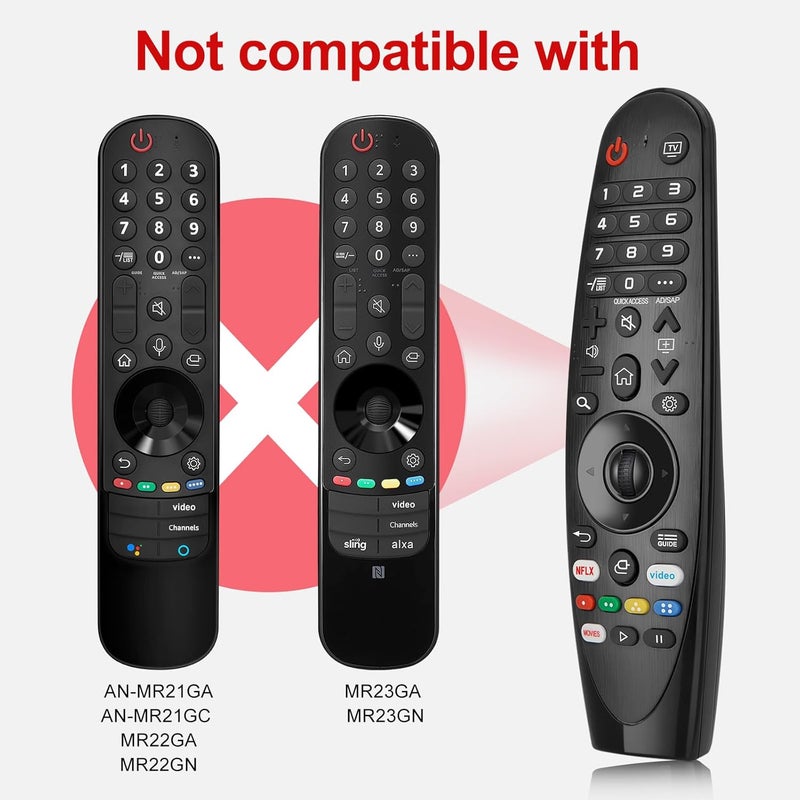 LOUTOC BURAQ LG MR20GA Replacement Remote for LG TV Magic Remote - Universal for MR20 MR19 MR18 Compatible with OLED NanoCell HDTV UHD Smart TVs - Image 3