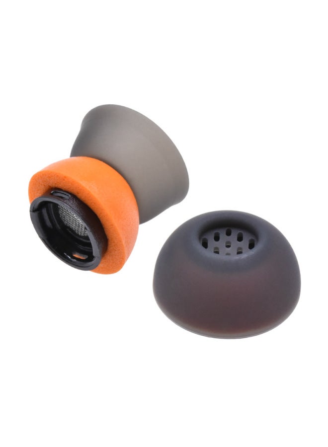 Suitable For Apple AirpodsPro Earplug Noise Reduction Silicone Ear Cap Double Filter Mixed Memory Foam Headphone Cover-Specifications:White M/Medium Pair In Bulk - Image 2
