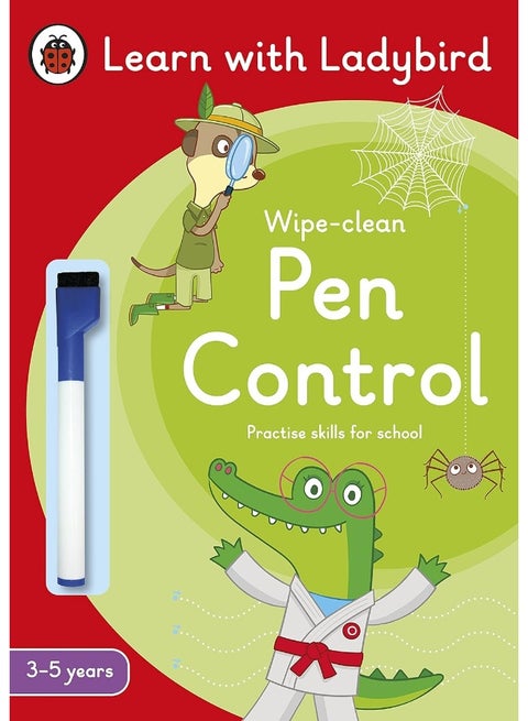 Pen Control: A Learn with Ladybird Wipe-Clean Activity Book 3-5 years: Ideal for home learning (EYFS)