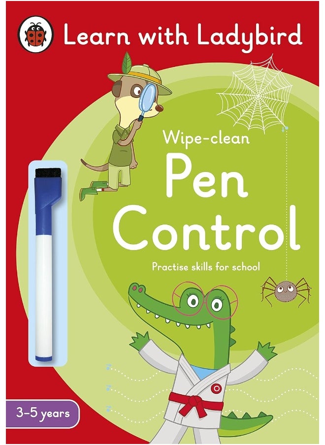 Pen Control: A Learn with Ladybird Wipe-Clean Activity Book 3-5 years: Ideal for home learning (EYFS)  - Image 1