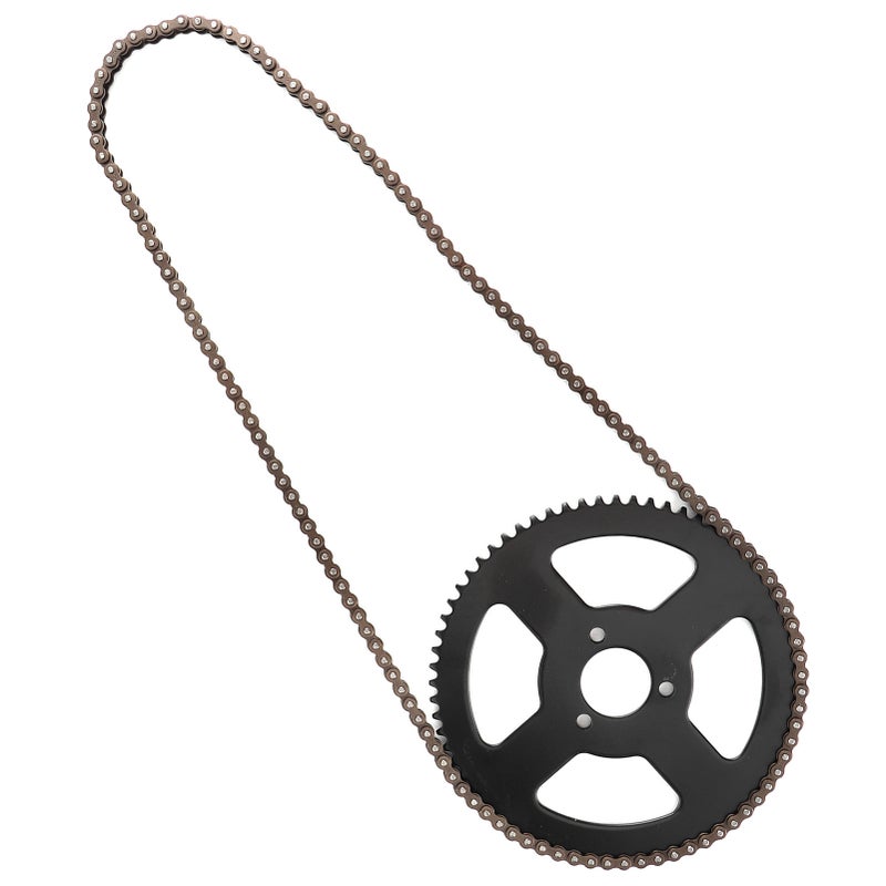 25H Chain 144 Links Steel Alloy - Durable Replacement Universal Accessory for Electric Mini Moto Pocket Bike ATV Quad - Image 1