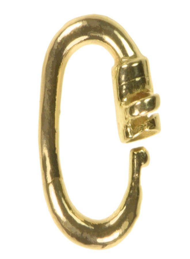 uGems 14K Gold Link Lock for Extremely Tiny Jewelry Repairs, 6mm x 4.75mm Oval Jump Ring, 20 Gauge, Secure Connection for Very Small Gold Chain Links and Chains, SKU: j-4515-1 - Image 1