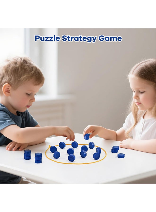 Magnet Game with String, Magnetic Chess Game for Family & Party & Travel & Camping - Puzzle Strategy Games, 2 Player Games for Kids & Adults - Image 2