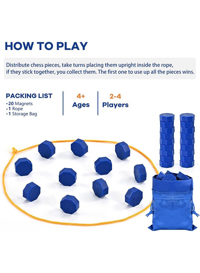 Magnet Game with String, Magnetic Chess Game for Family & Party & Travel & Camping - Puzzle Strategy Games, 2 Player Games for Kids & Adults - Image 5