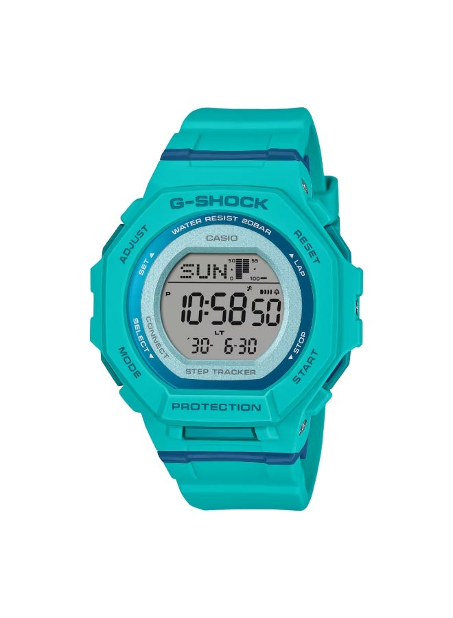 G-SHOCK G-Squad Digital Women’s Watch GMD-B300SC-2D, 46.4 mm Blue Bio-Based Resin Case & Strap, Bluetooth Smartphone Link, Step Tracker, LED Light, 200 m WR - Image 1