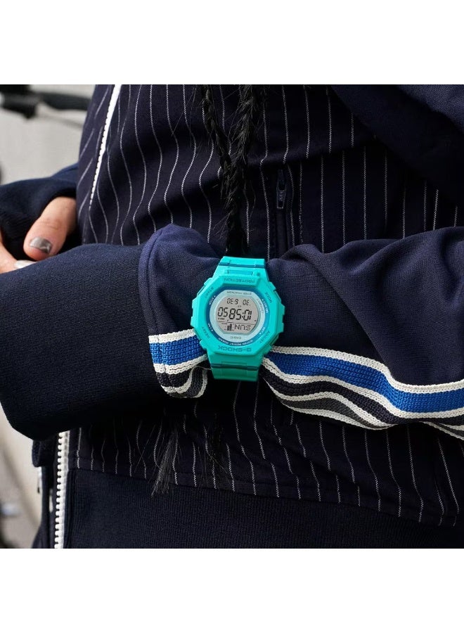 G-SHOCK G-Squad Digital Women’s Watch GMD-B300SC-2D, 46.4 mm Blue Bio-Based Resin Case & Strap, Bluetooth Smartphone Link, Step Tracker, LED Light, 200 m WR - Image 3