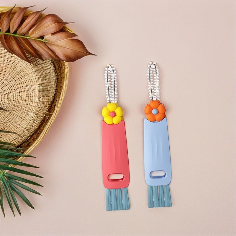 4pcs Multifunctional Brush Set for Bottle Lid Corner Crevice Cleaning Travel Home - Image 5