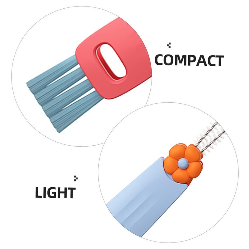 4pcs Multifunctional Brush Set for Bottle Lid Corner Crevice Cleaning Travel Home - Image 4