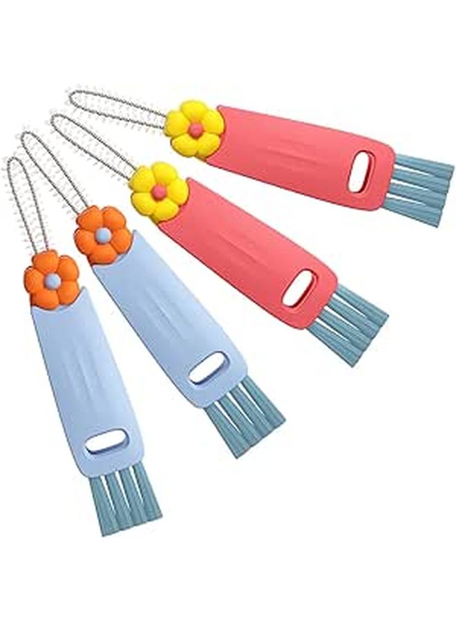 4pcs Multifunctional Brush Set for Bottle Lid Corner Crevice Cleaning Travel Home - Image 1