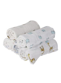 MOM'S HOME Organic Cotton Baby Gift Pack Pack Of 3 Muslin(Mix Designs) And 1 Quilted Blanket(Any Design)  - Image 3