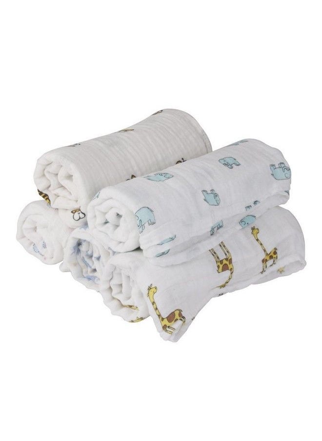MOM'S HOME Organic Cotton Baby Gift Pack Pack Of 3 Muslin(Mix Designs) And 1 Quilted Blanket(Any Design)  - Image 3