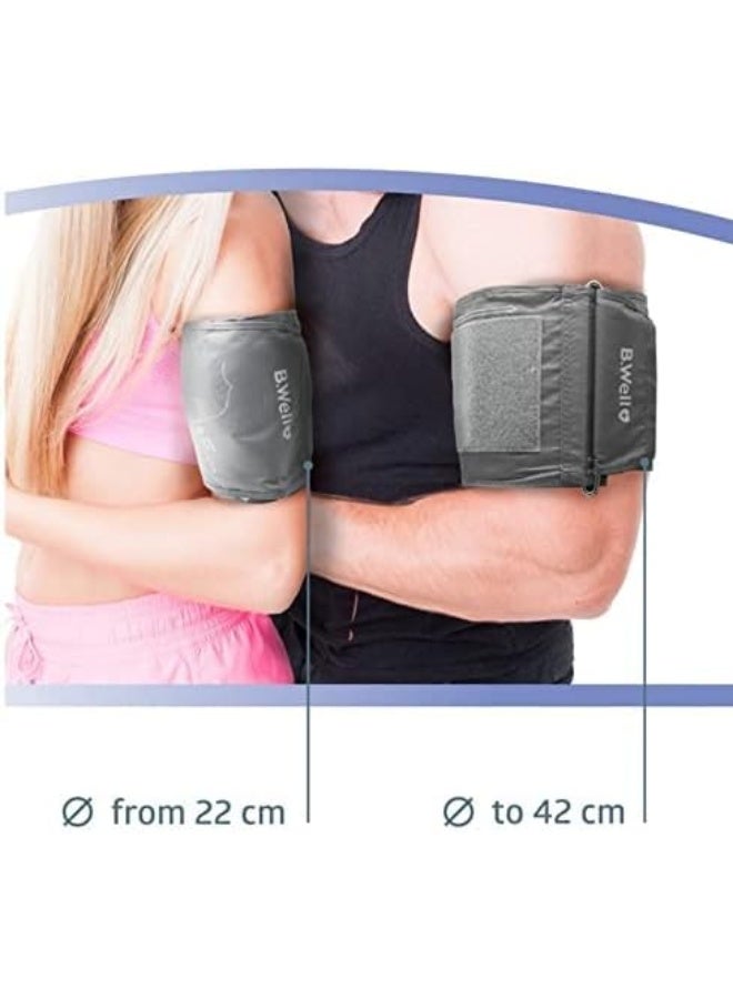 B.Well PRO-35-ML Automatic Blood Pressure Monitor with 22cm - 42cm Size Medium-Large Cuff with Charger Adapter - Image 5