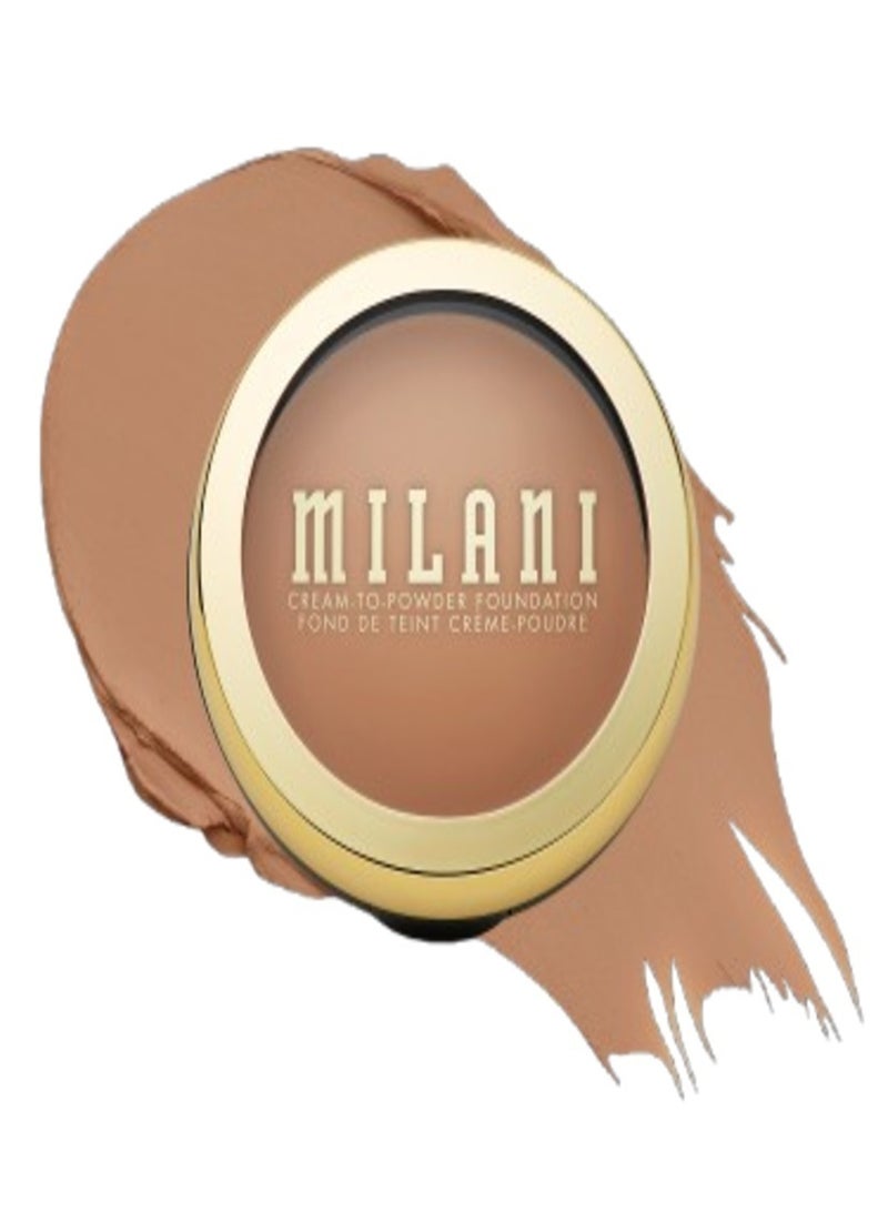 Milani Conceal + Perfect Smooth Finish Cream to Powder Foundation – 270 Tan | Full Coverage, Lightweight, Natural Matte Finish, Buildable Formula, Long-Lasting Wear, Vegan & Cruelty-Free - Image 1