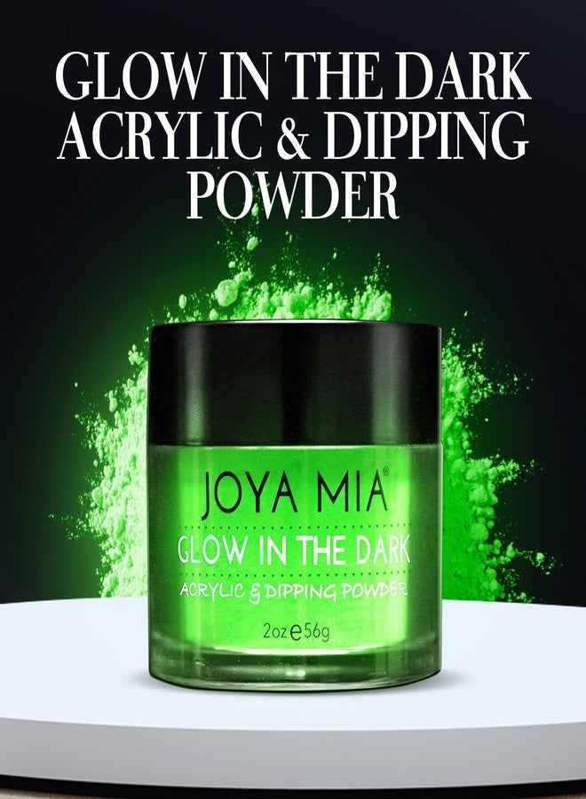 JOYA MIA Glow-in-the-Dark Acrylic & Dipping Powder - Premium Nail Powder for Flawless Enhancements, Available in 12 Colors, 2 oz (DPGW-1) - Joya Mia - Image 3