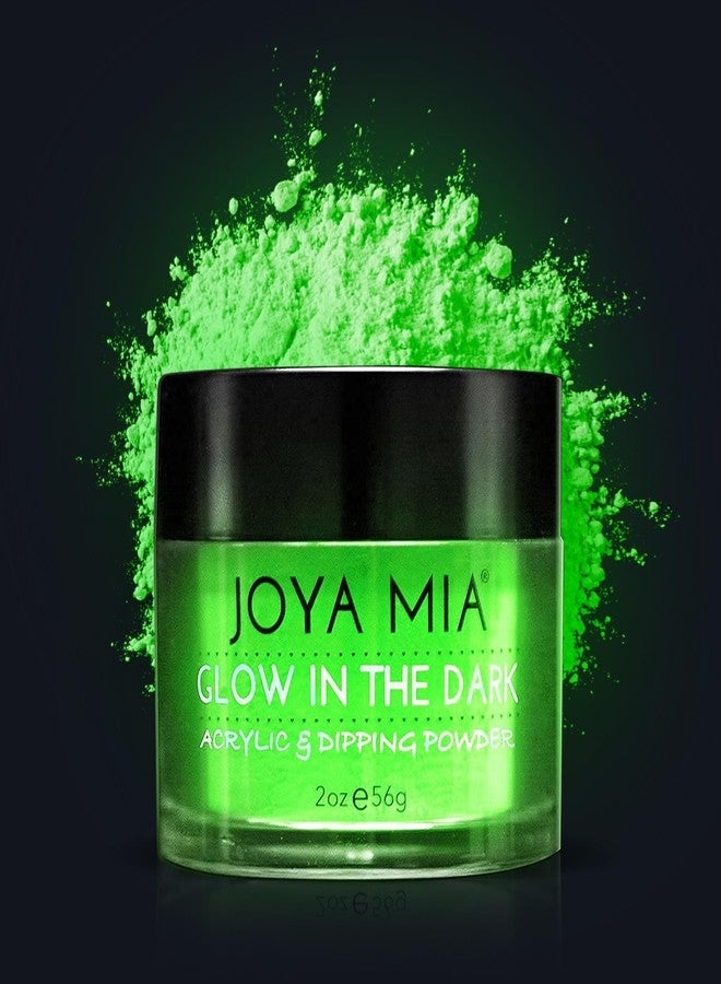 JOYA MIA Glow-in-the-Dark Acrylic & Dipping Powder - Premium Nail Powder for Flawless Enhancements, Available in 12 Colors, 2 oz (DPGW-1) - Joya Mia - Image 1