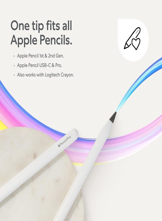 Paperlike Pencil Tips (4X) for Apple Pencil 1st & 2nd Gen, USB-C & Pro – 10x More Durable, Subtle Boost in Control on Paper-Feel Screen Protectors - Image 4