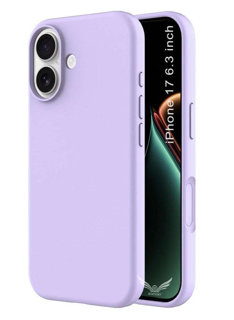 BORTONY iPhone 17 Case Soft Jelly Silicone Cover for iPhone 17 with Inside Microfiber Lining Shockproof Protective Phone Case for iPhone 17 6.3 inch - Image 1
